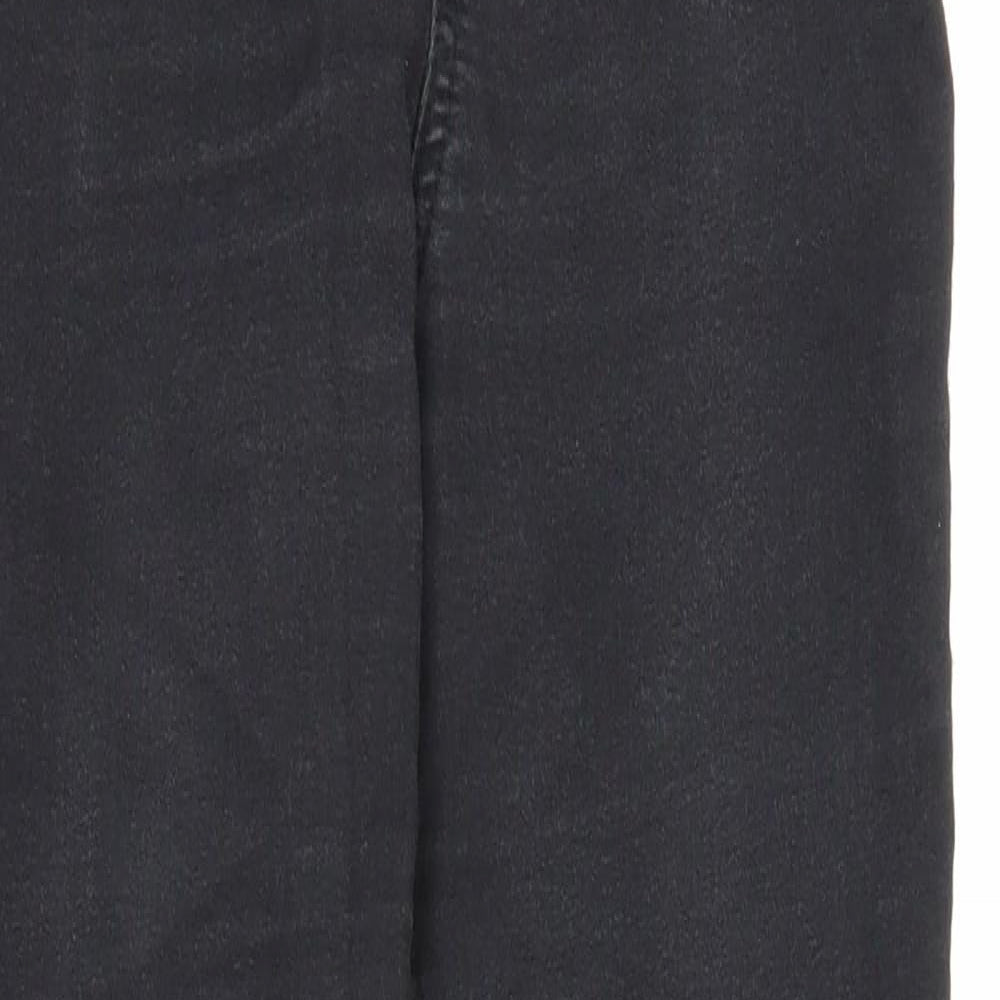 M&S Womens Black  Denim Jegging Jeans Size 8 L26 in