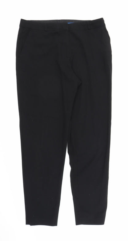 M&S Womens Black   Trousers  Size 14 L29 in