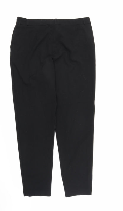 M&S Womens Black   Trousers  Size 14 L29 in