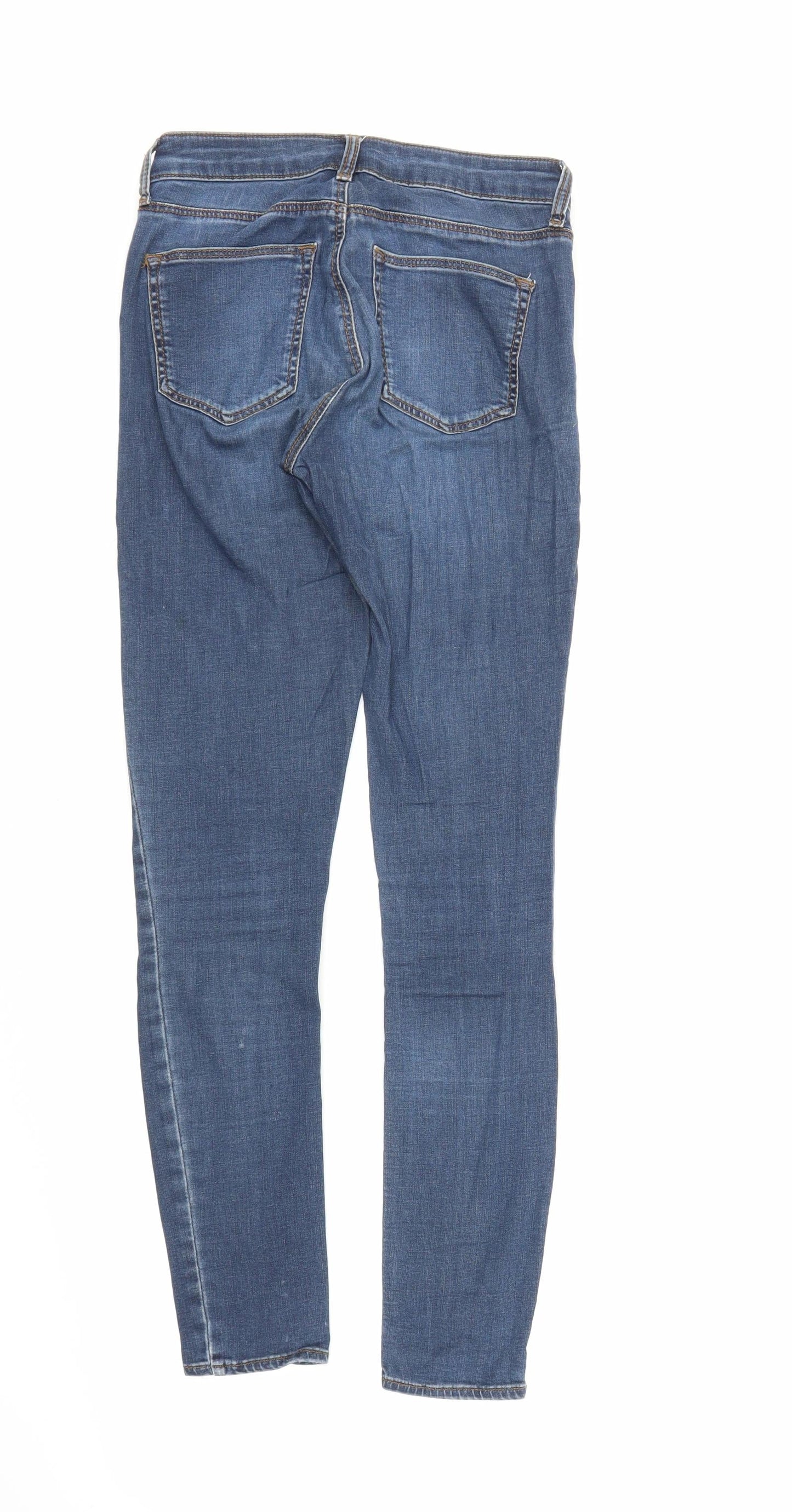 Topshop Womens Blue  Denim Skinny Jeans Size 26 in L26 in