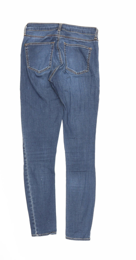 Topshop Womens Blue  Denim Skinny Jeans Size 26 in L26 in