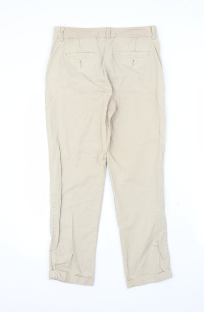 Papaya Womens Beige   Capri Trousers Size 8 L25 in