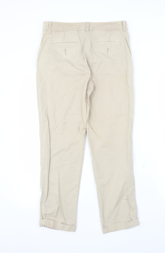 Papaya Womens Beige   Capri Trousers Size 8 L25 in