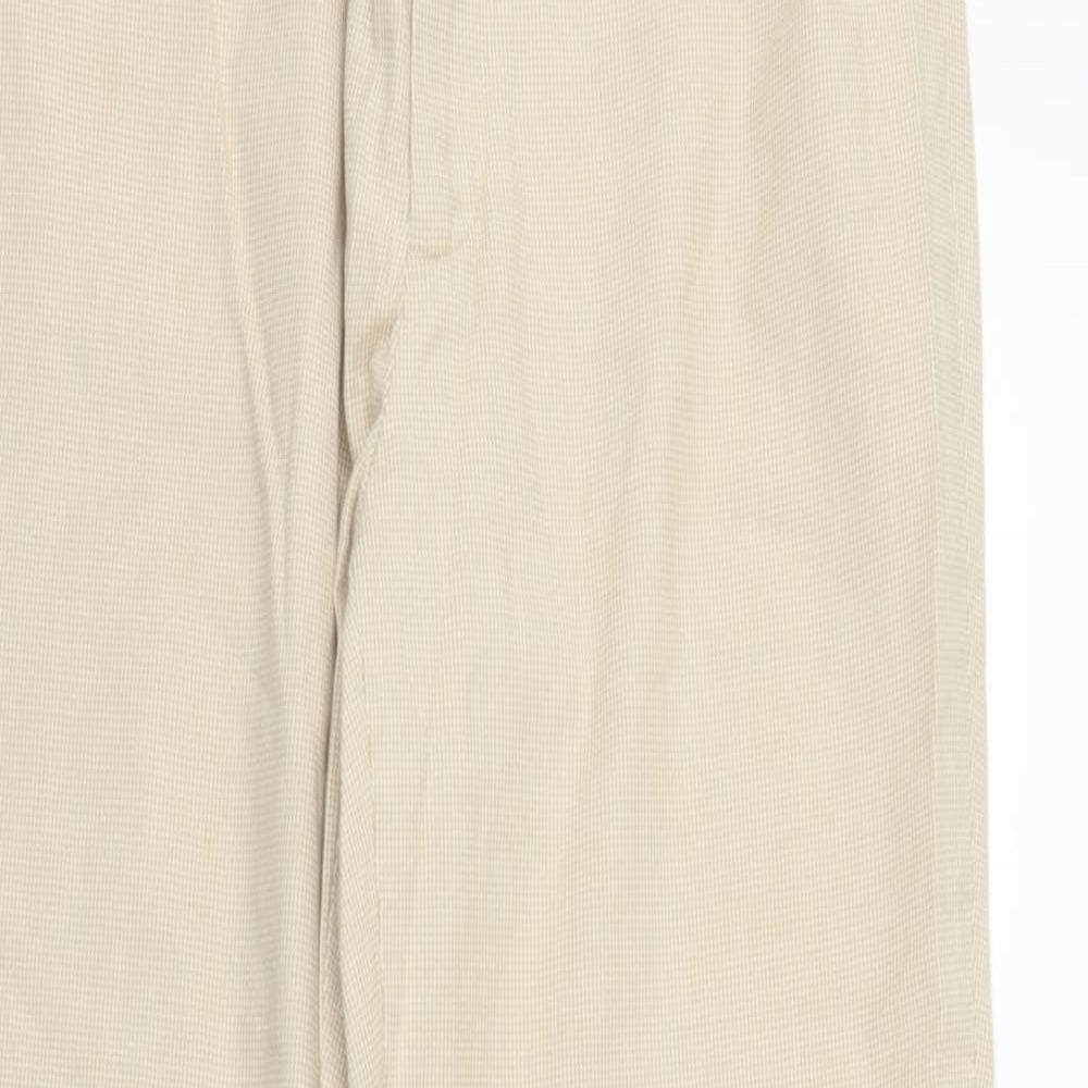 Womens UK Size 8 Gap Regular Fit Capri Beige Trousers