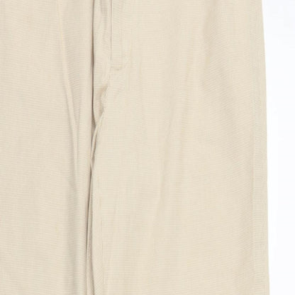 Womens UK Size 8 Gap Regular Fit Capri Beige Trousers