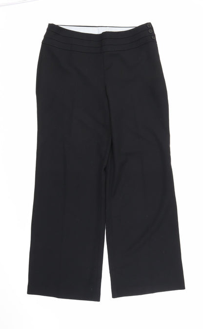 Womens UK Size 12 Very Regular Fit  Black Trousers