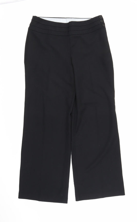 Womens UK Size 12 Very Regular Fit  Black Trousers