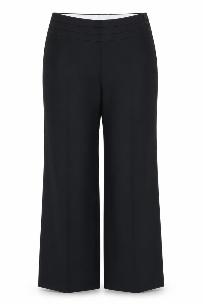 Womens UK Size 12 Very Regular Fit  Black Trousers