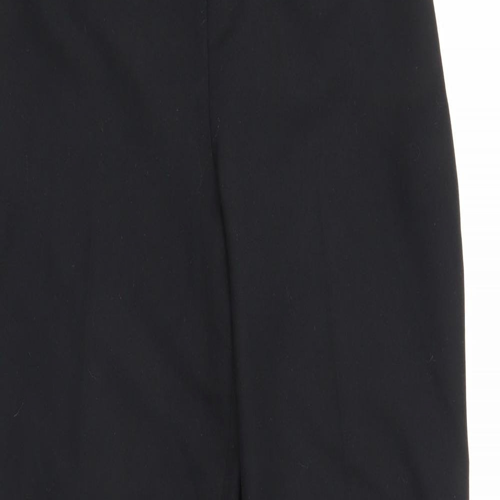 Womens UK Size 12 Very Regular Fit  Black Trousers