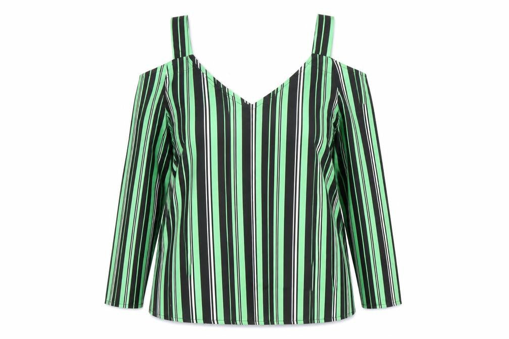 Womens UK Size S Preworn Green Basic Blouse