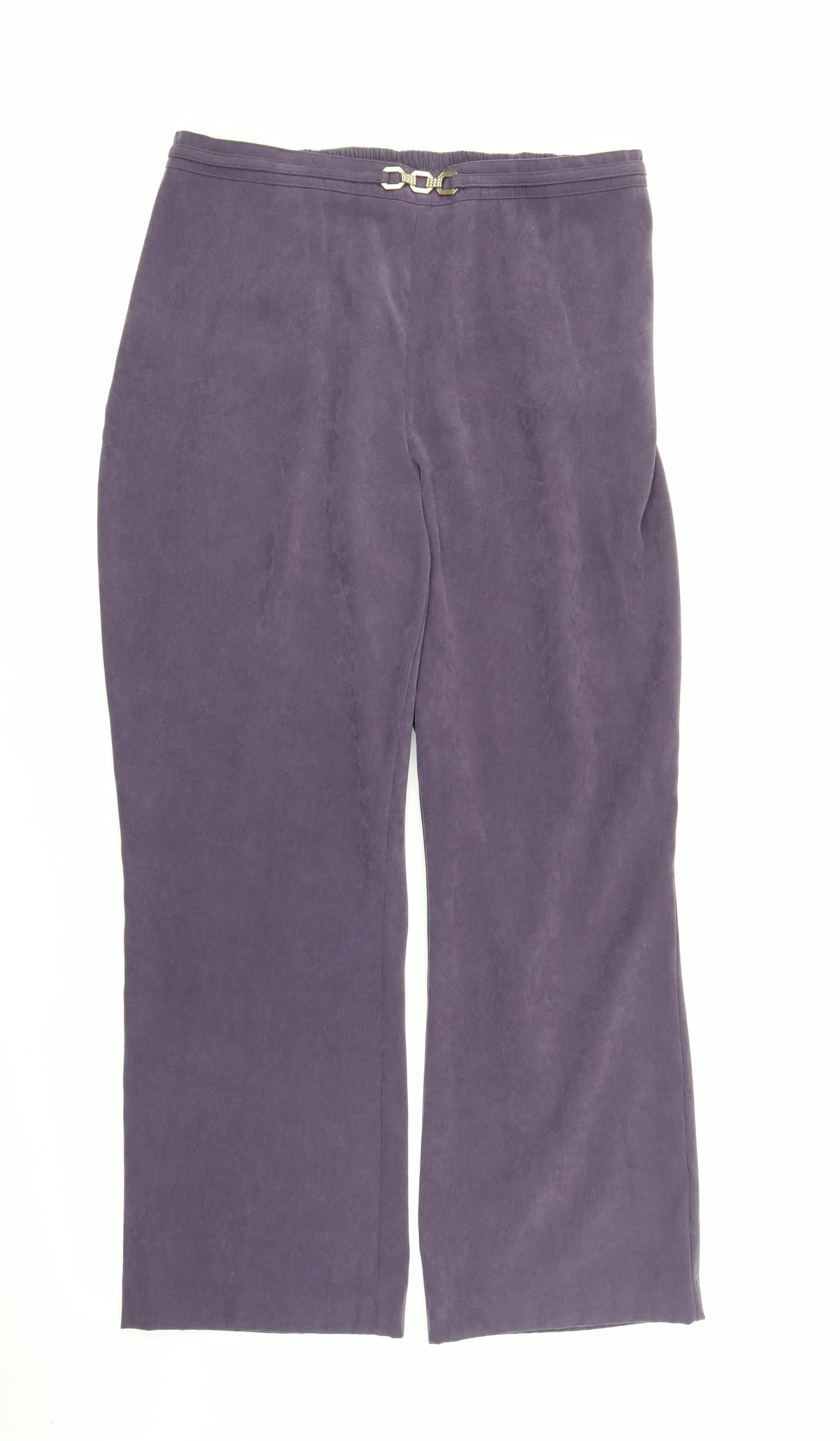 Classics Womens Purple   Trousers  Size 14 L25 in
