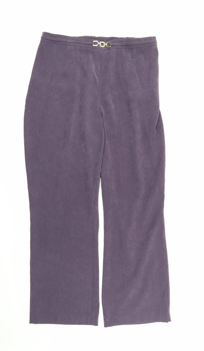 Classics Womens Purple   Trousers  Size 14 L25 in
