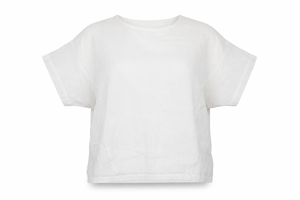 Womens UK Size 12 Diffuse White Basic Blouse