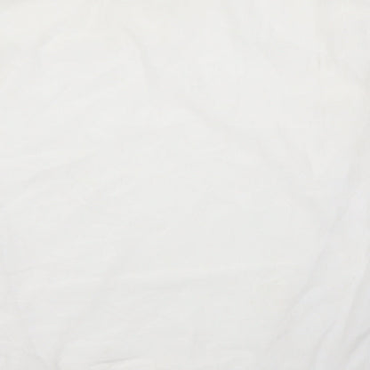 Womens UK Size 12 Diffuse White Basic Blouse