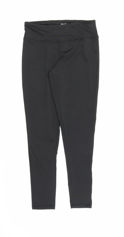 Studio Womens Black   Capri Leggings Size 8 L23 in