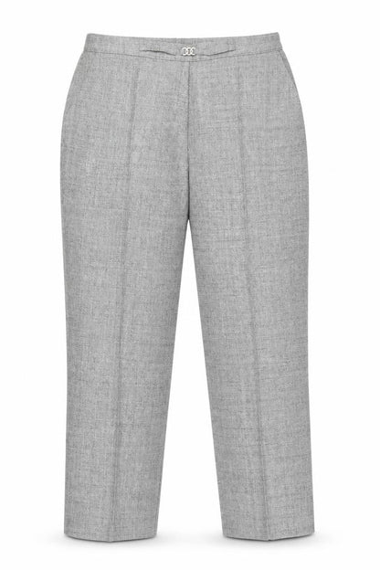 Marks & Spencer Womens Grey   Capri Trousers Size 14 L25 in