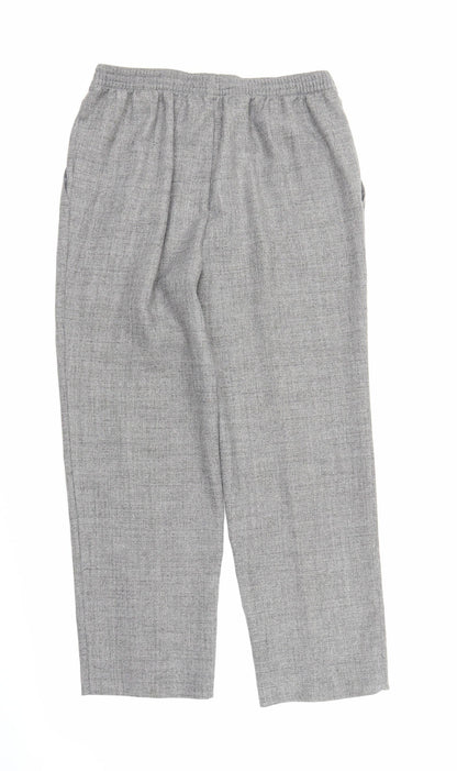 M&S Womens Grey   Capri Trousers Size 14 L25 in
