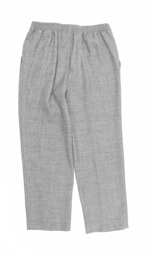 M&S Womens Grey   Capri Trousers Size 14 L25 in