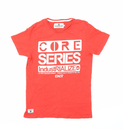 Industrialize Mens Red    T-Shirt Size XS