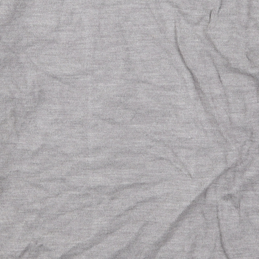 Ann Marie Womens Grey Striped  Pullover Jumper Size S