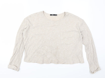 Sportsgirl Womens Beige   Cropped T-Shirt Size M