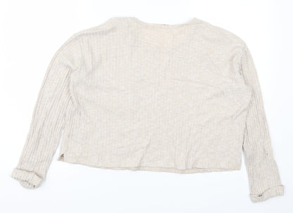 Sportsgirl Womens Beige   Cropped T-Shirt Size M