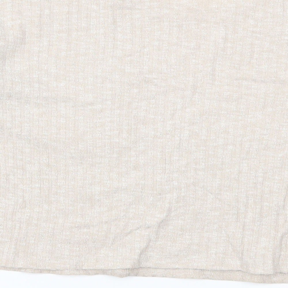 Sportsgirl Womens Beige   Cropped T-Shirt Size M