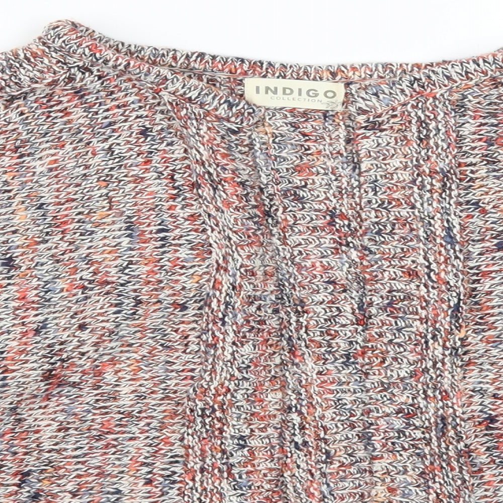 Marks and Spencer Womens Red   Cardigan Jumper Size M  - Blue