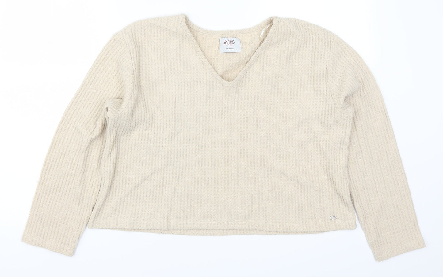 Pull & Bear Womens Beige   Pullover Jumper Size M