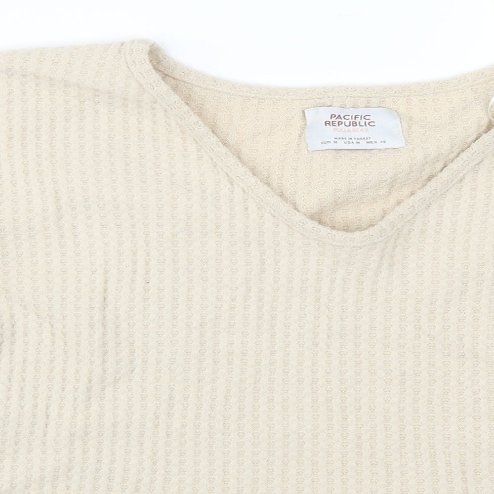Pull & Bear Womens Beige   Pullover Jumper Size M