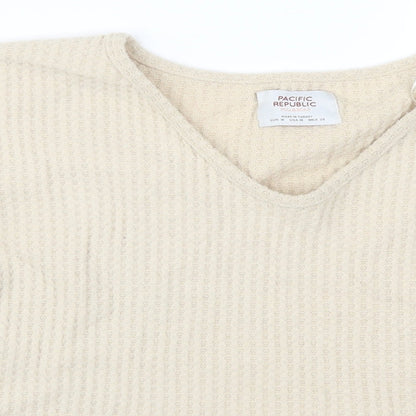 Pull & Bear Womens Beige   Pullover Jumper Size M