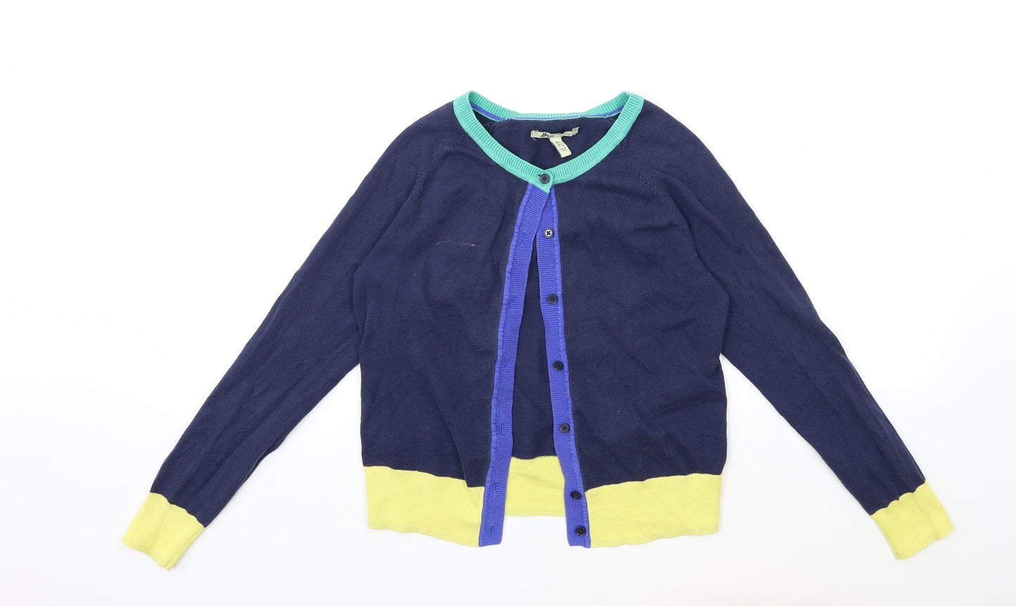 Bass Womens Blue  Knit Cardigan Jumper Size XS