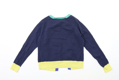 Bass Womens Blue  Knit Cardigan Jumper Size XS