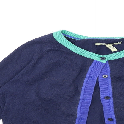 Bass Womens Blue  Knit Cardigan Jumper Size XS