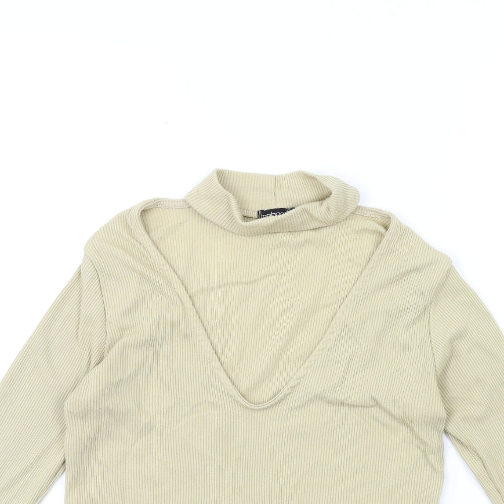 Boohoo Womens Green   Pullover Jumper Size 8