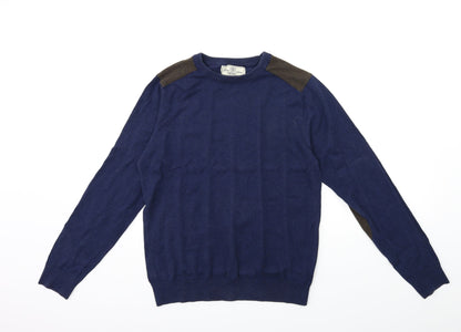 NEXT Mens Blue  Knit Pullover Jumper Size S