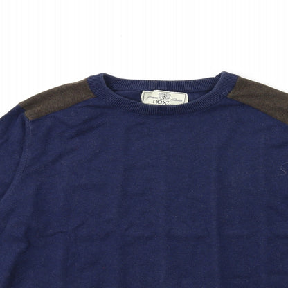 NEXT Mens Blue  Knit Pullover Jumper Size S