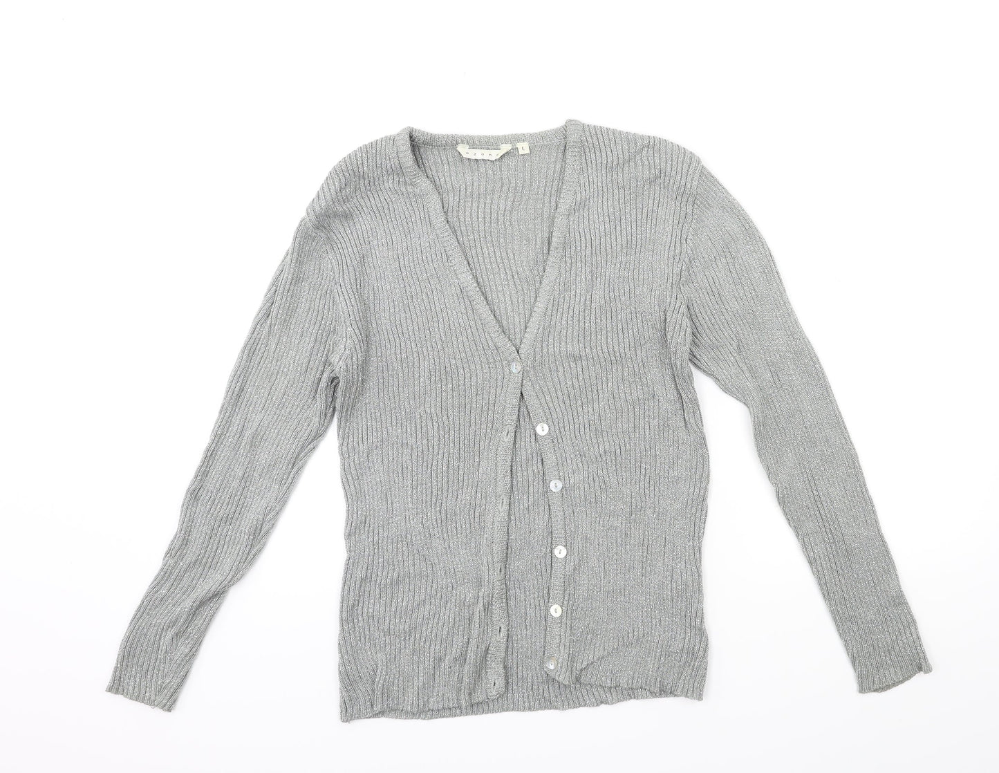 Ozone Womens Green  Knit Cardigan Jumper Size L