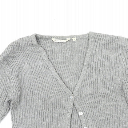 Ozone Womens Green  Knit Cardigan Jumper Size L
