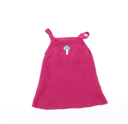 NEXT Baby Pink  Knit Jumper Dress  Size 6-9 Months