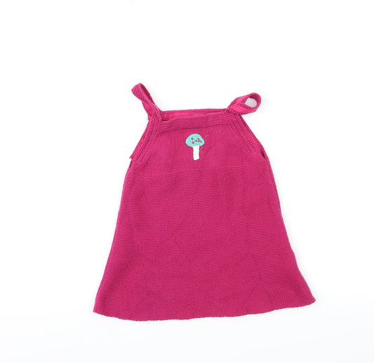 NEXT Baby Pink  Knit Jumper Dress  Size 6-9 Months