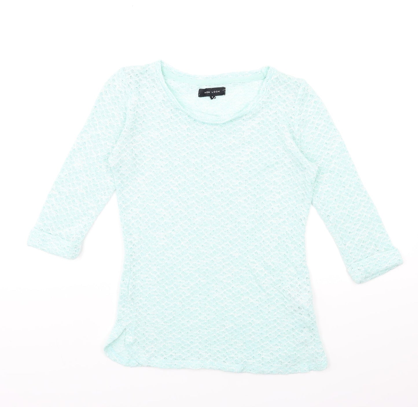 New Look Womens Green  Knit Pullover Jumper Size 6