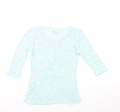 New Look Womens Green  Knit Pullover Jumper Size 6