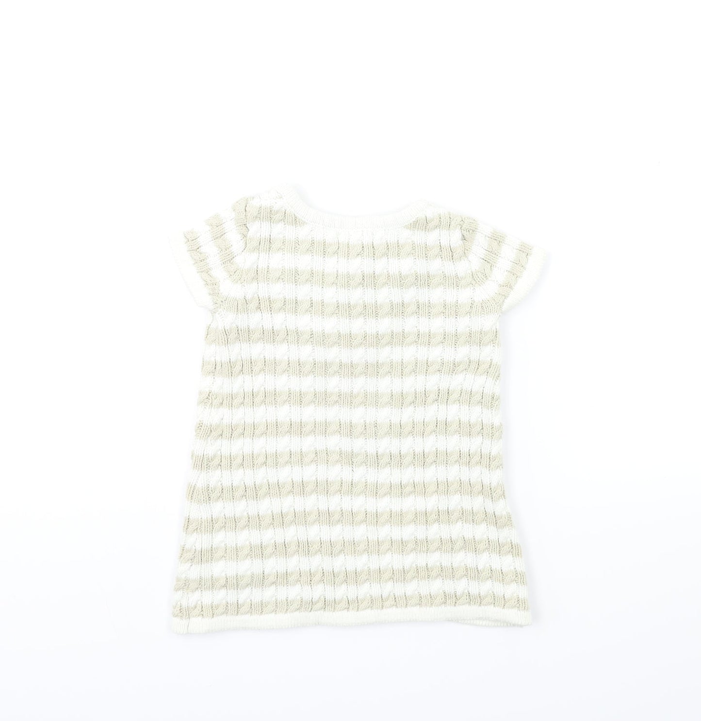 Cynthia Rowley Baby Gold Striped Knit Jumper Dress  Size 9-12 Months