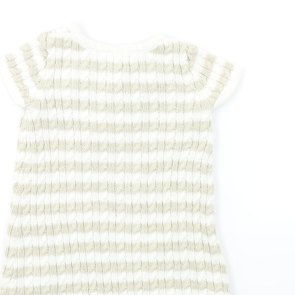 Cynthia Rowley Baby Gold Striped Knit Jumper Dress  Size 9-12 Months