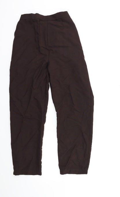 Womens UK Size 10 Preworn Regular Fit  Brown Trousers