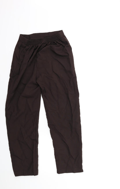 Womens UK Size 10 Preworn Regular Fit  Brown Trousers