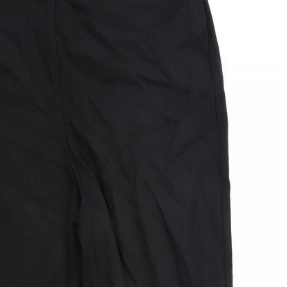 Womens UK Size 10 Preworn Regular Fit  Black Trousers