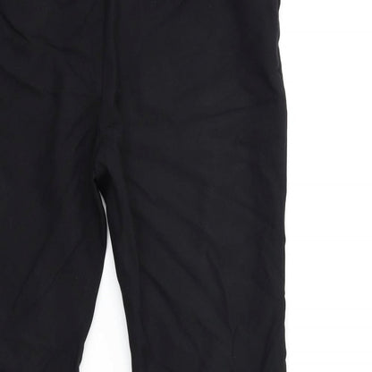 Womens UK Size 10 Preworn Regular Fit  Black Trousers