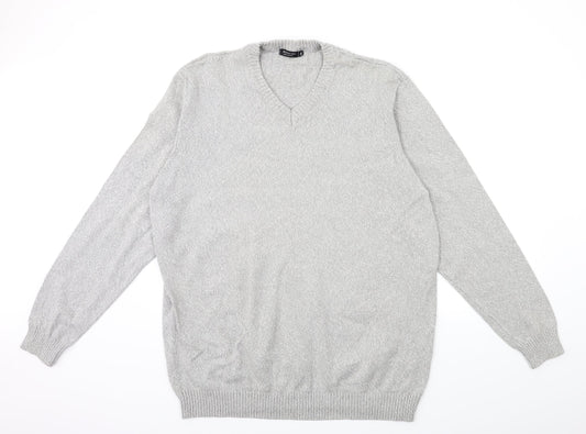 capsule Mens Grey  Knit Pullover Jumper Size 2XL
